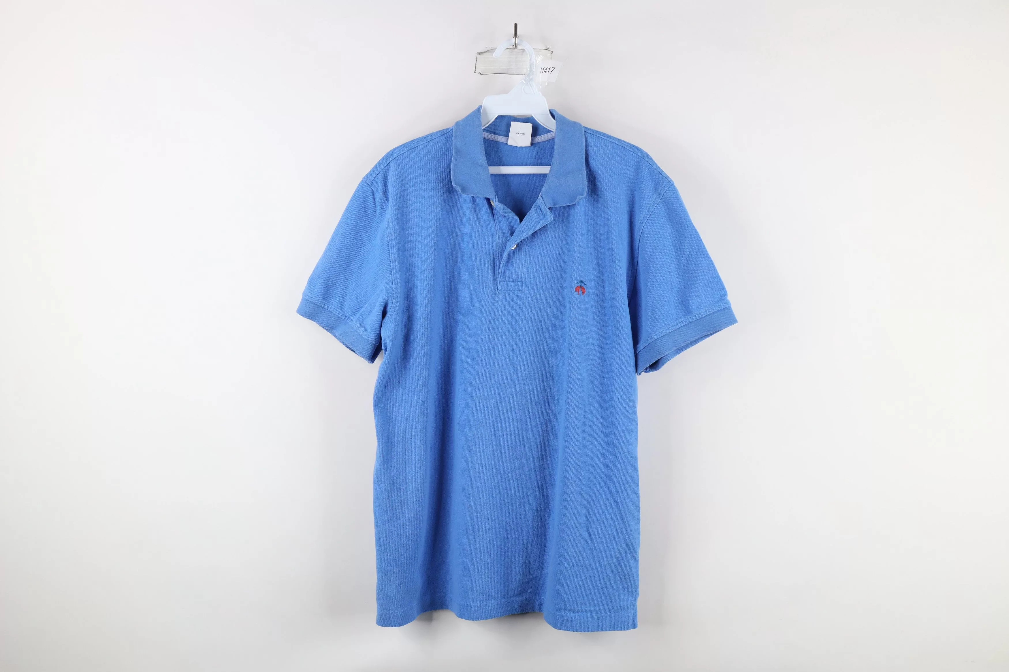 Brooks Brothers Polos Brooks Brothers × Vintage Vintage Brooks Brothers Fit Distressed Golf Polo Shirt Blue
