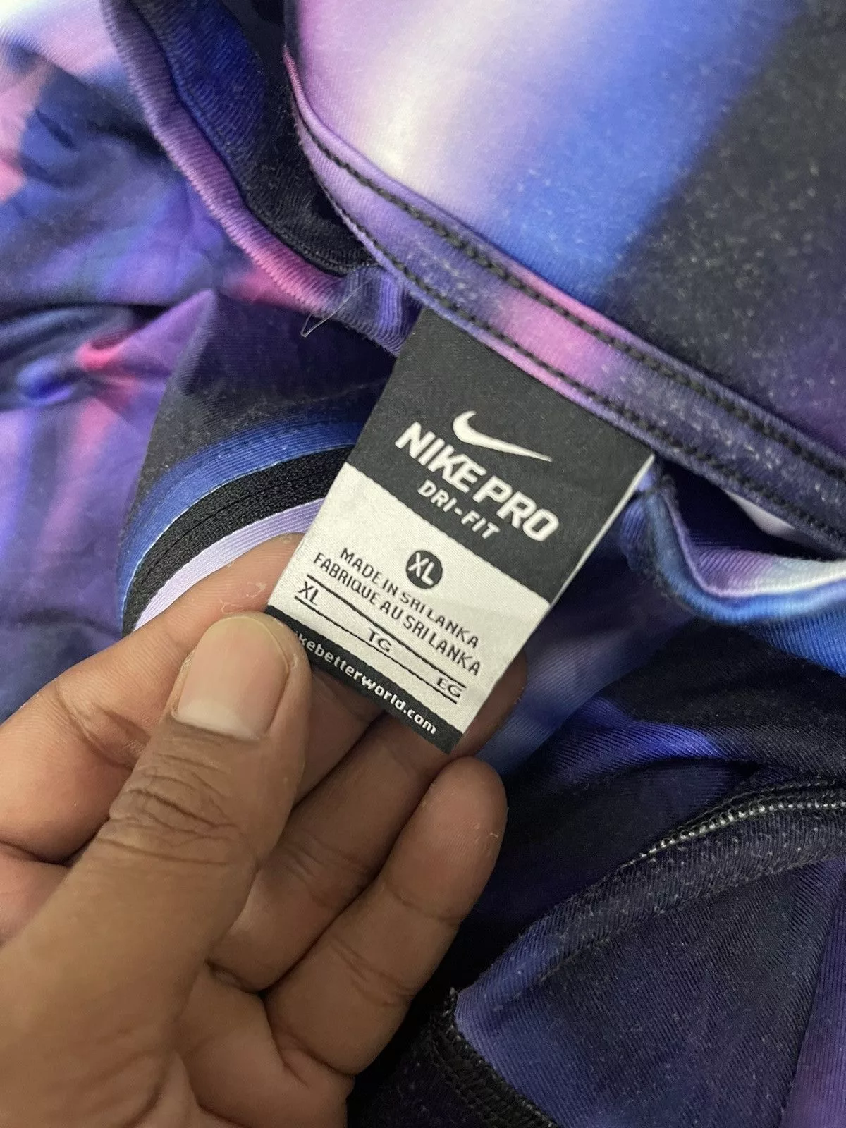 Nike Sweaters Nike Dri Fit Pro Hyperwarm Arora purple Half Zip Pullover Multi Sportswear