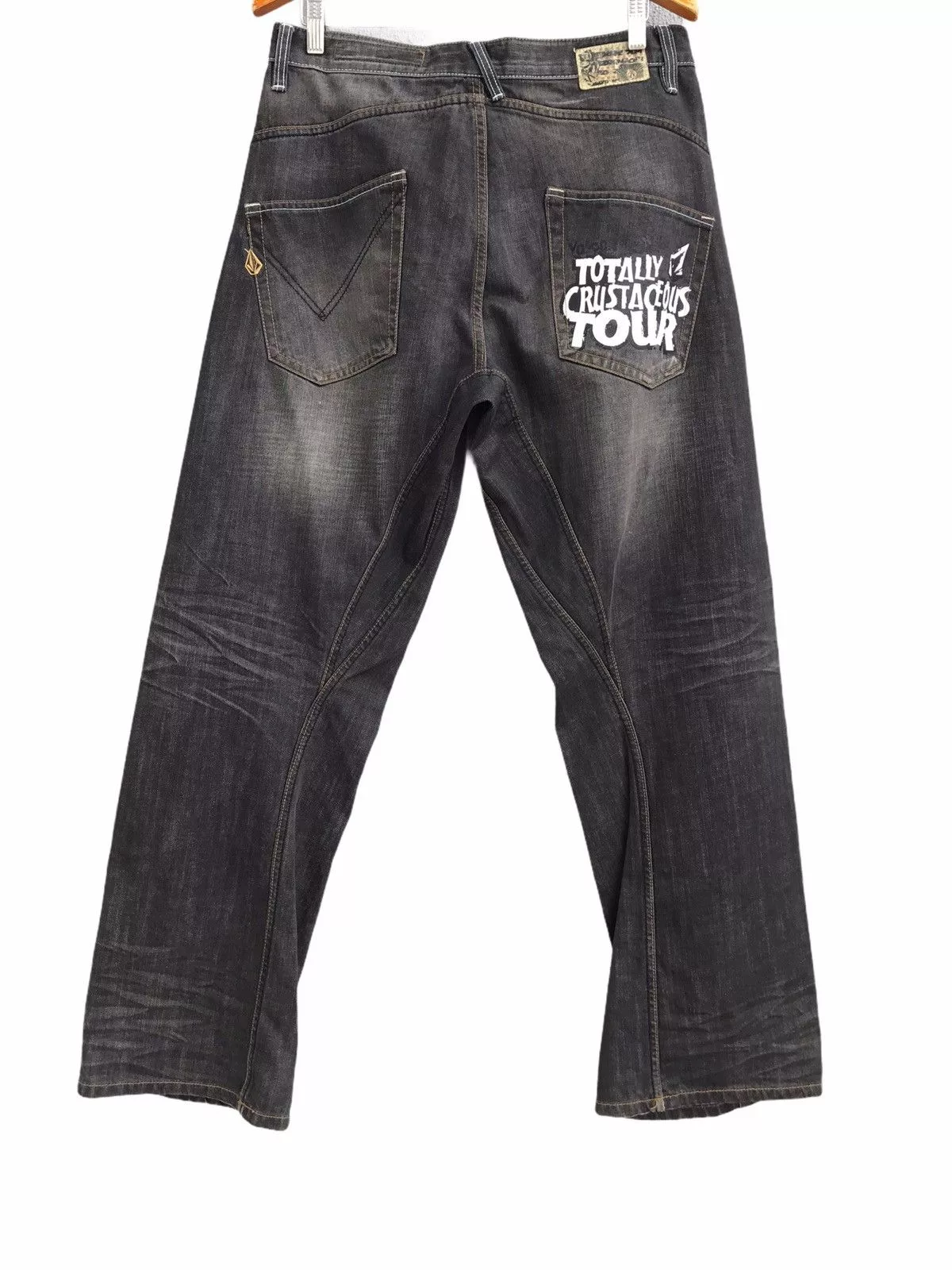 Volcom Denim VOLCOM Liberated Revolver Jeans Made In Usa Black Vintage