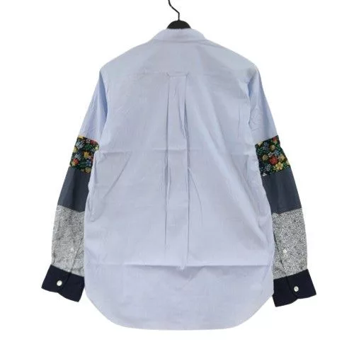 Junya Watanabe Shirts Button Ups Junya Watanabe Shirt Sleeve Switching Button Down Blue