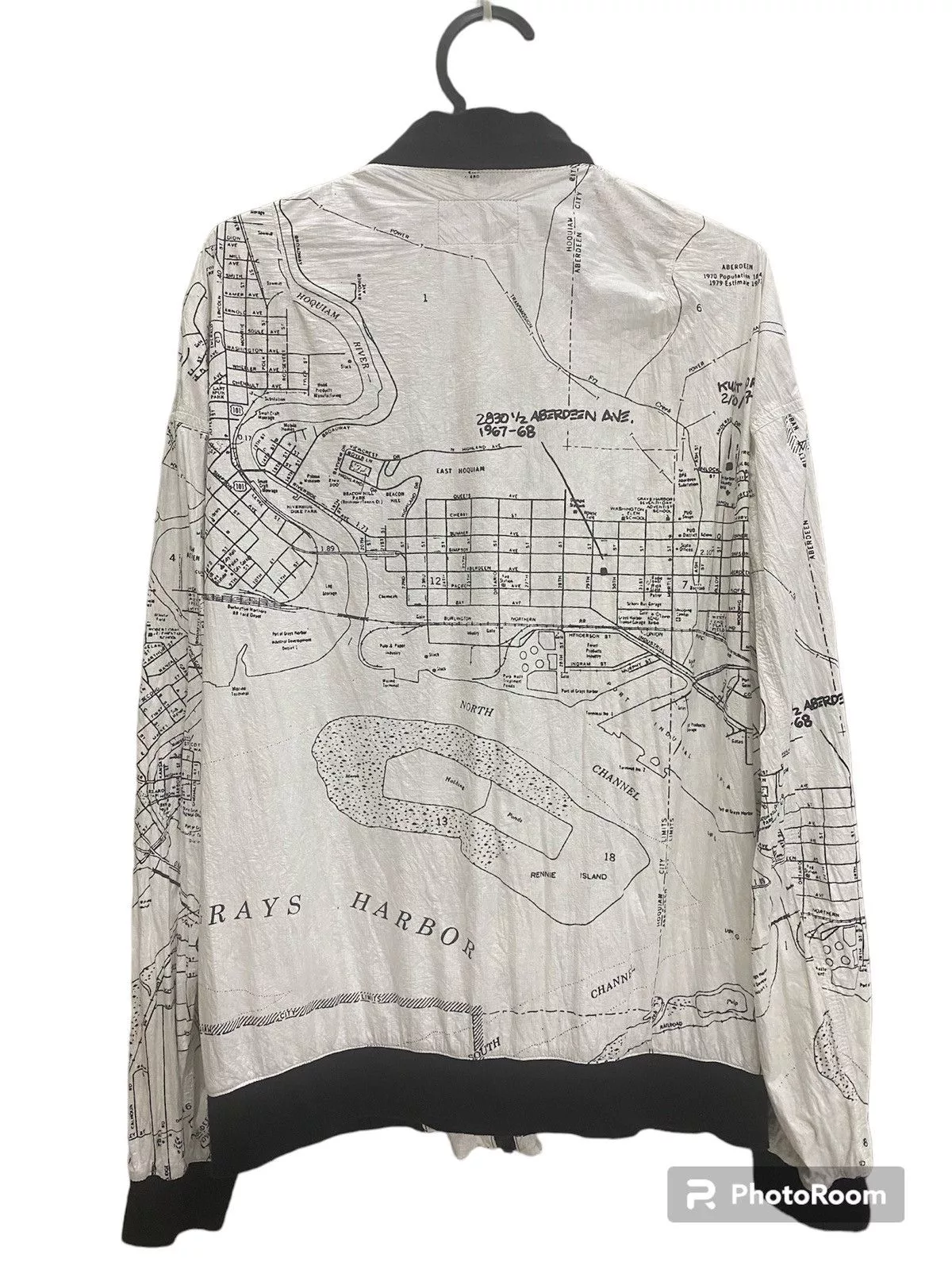 McGregor Light Jackets Rare Rags McGregor Blouson/World Map Kurt Cobain jacket White Vintage