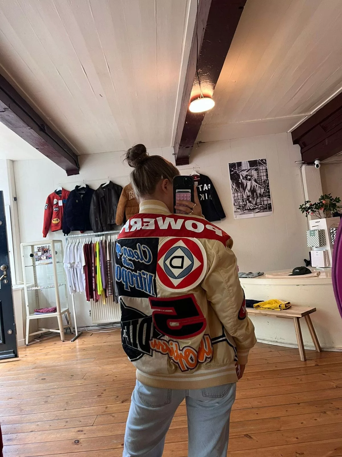 Diesel Bombers Diesel J-Bulc Patch Jacket Beige