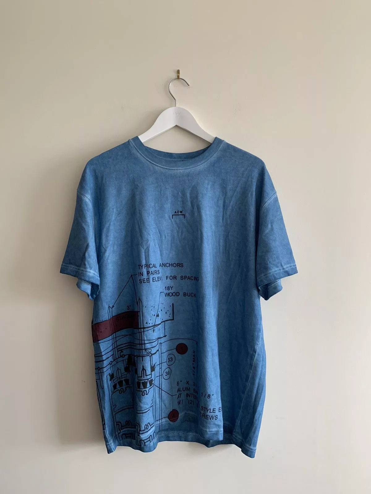 A-COLD-WALL* Short Sleeve T Shirts A-COLD-WALL* Blueprint Tee