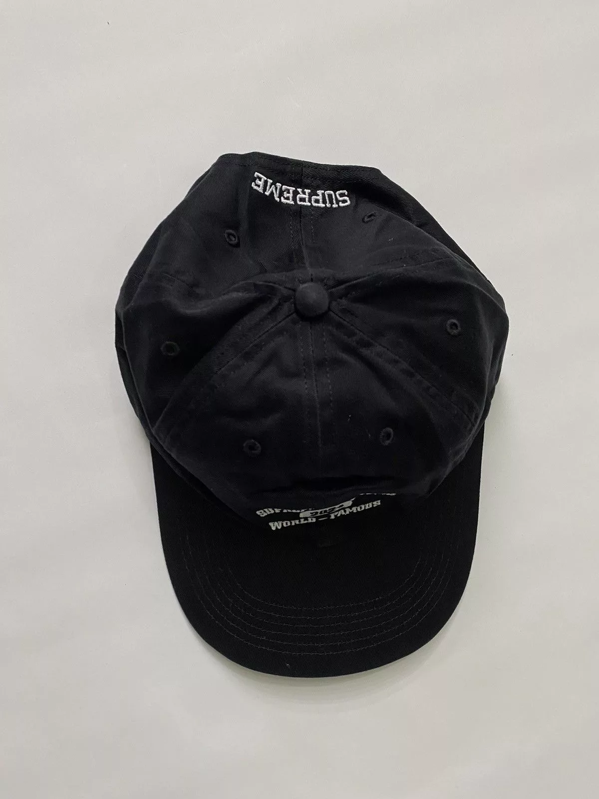 Supreme Hats SUPREME 6 PANEL HAT. White