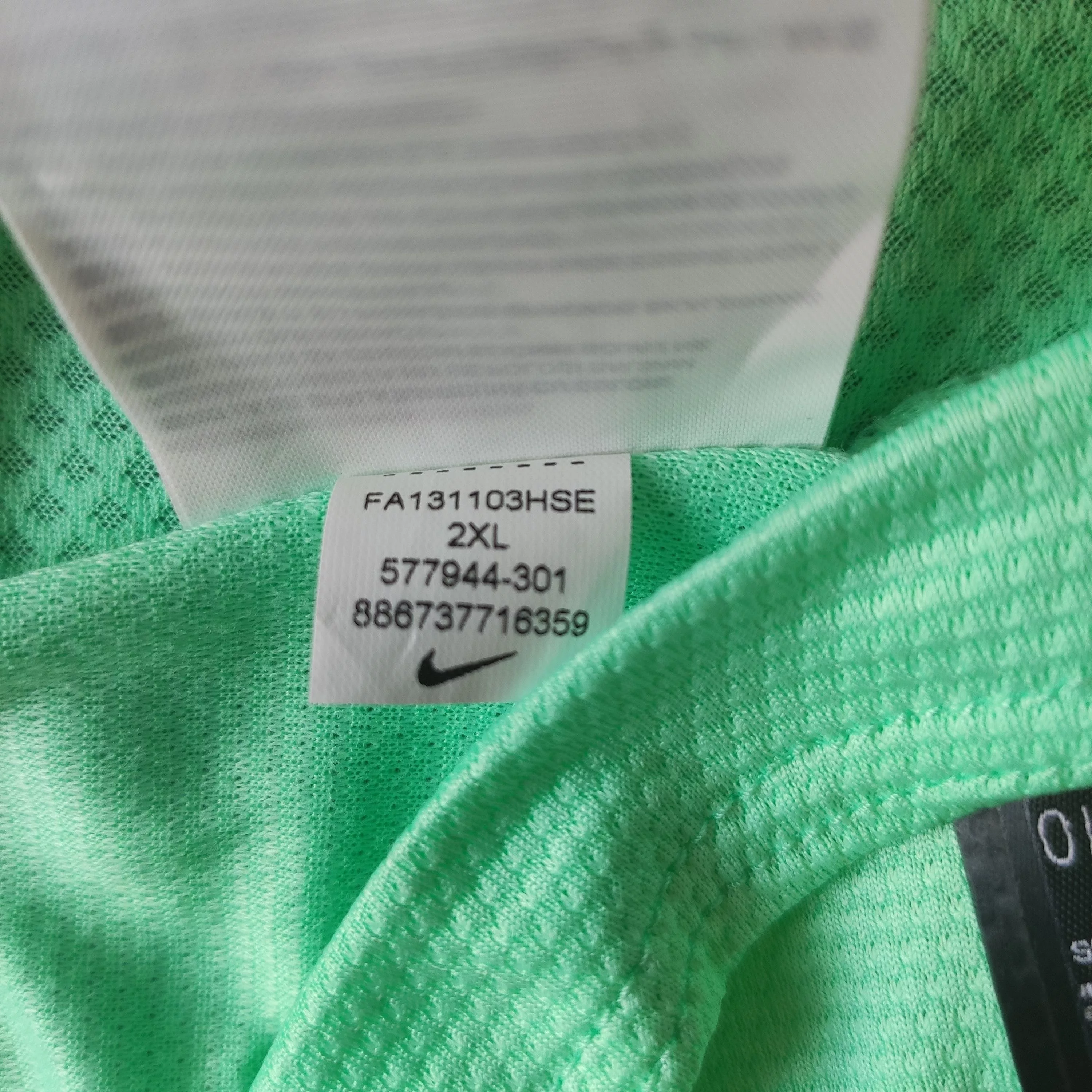 Nike Jerseys F.C. BARCELONA training FOOTBALL SOCCER JERSEY NIKE Green