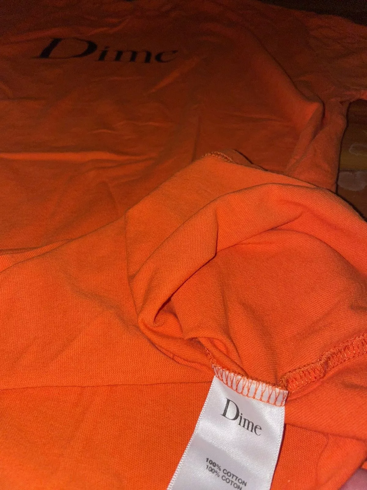 Dime Short Sleeve T Shirts Dime Classic Logo Tee Orange