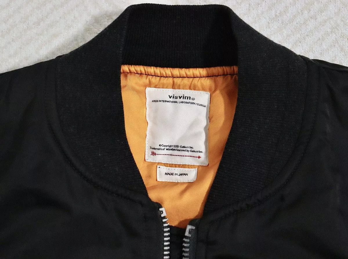 Visvim Light Jackets Visvim 20aw Thorson Jkt MA1 Black