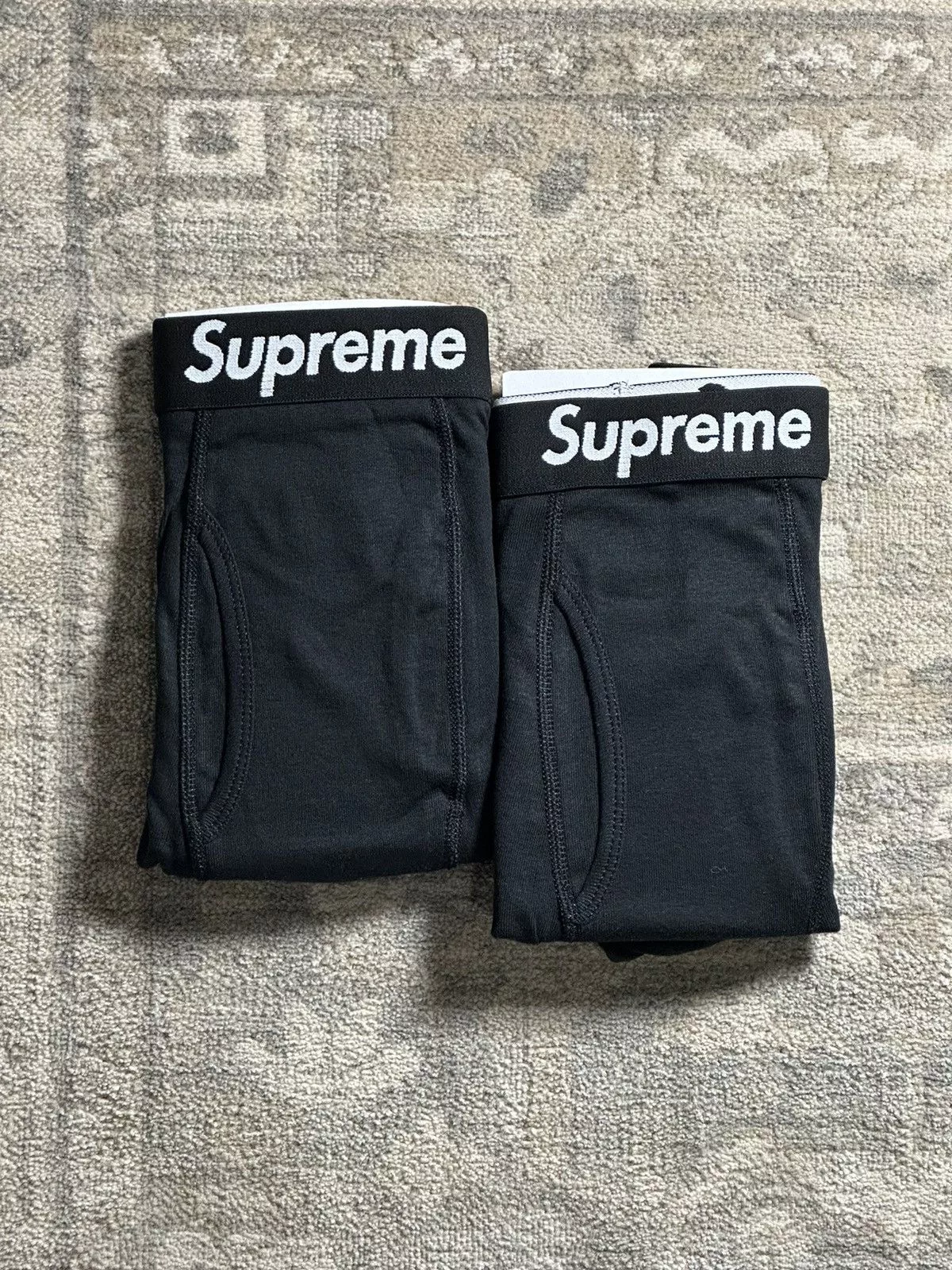Supreme Socks Underwear 2-Pack Supreme Hanes Boxers - L Black