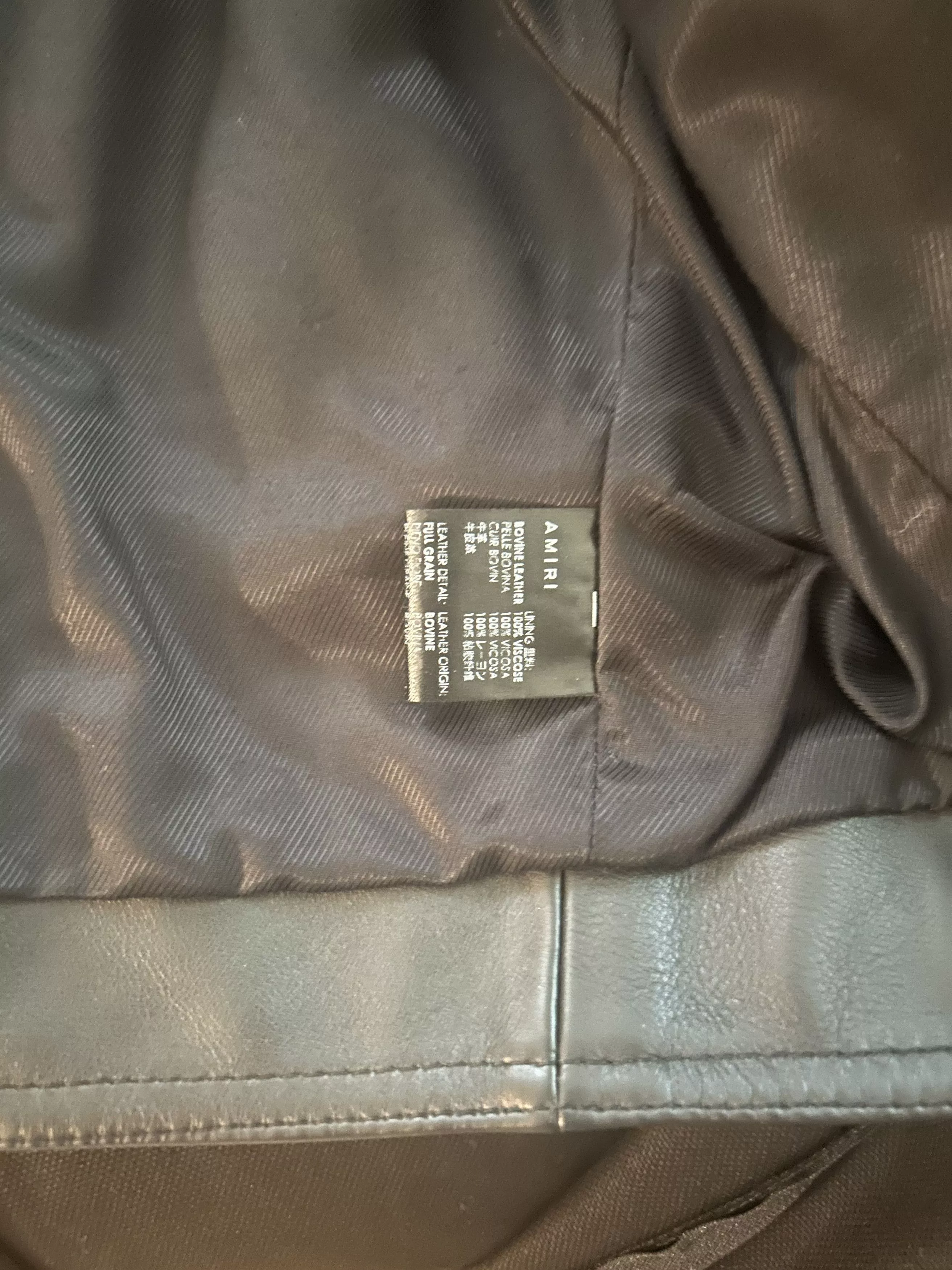 Amiri Leather Jackets Amiri Leather Biker Black