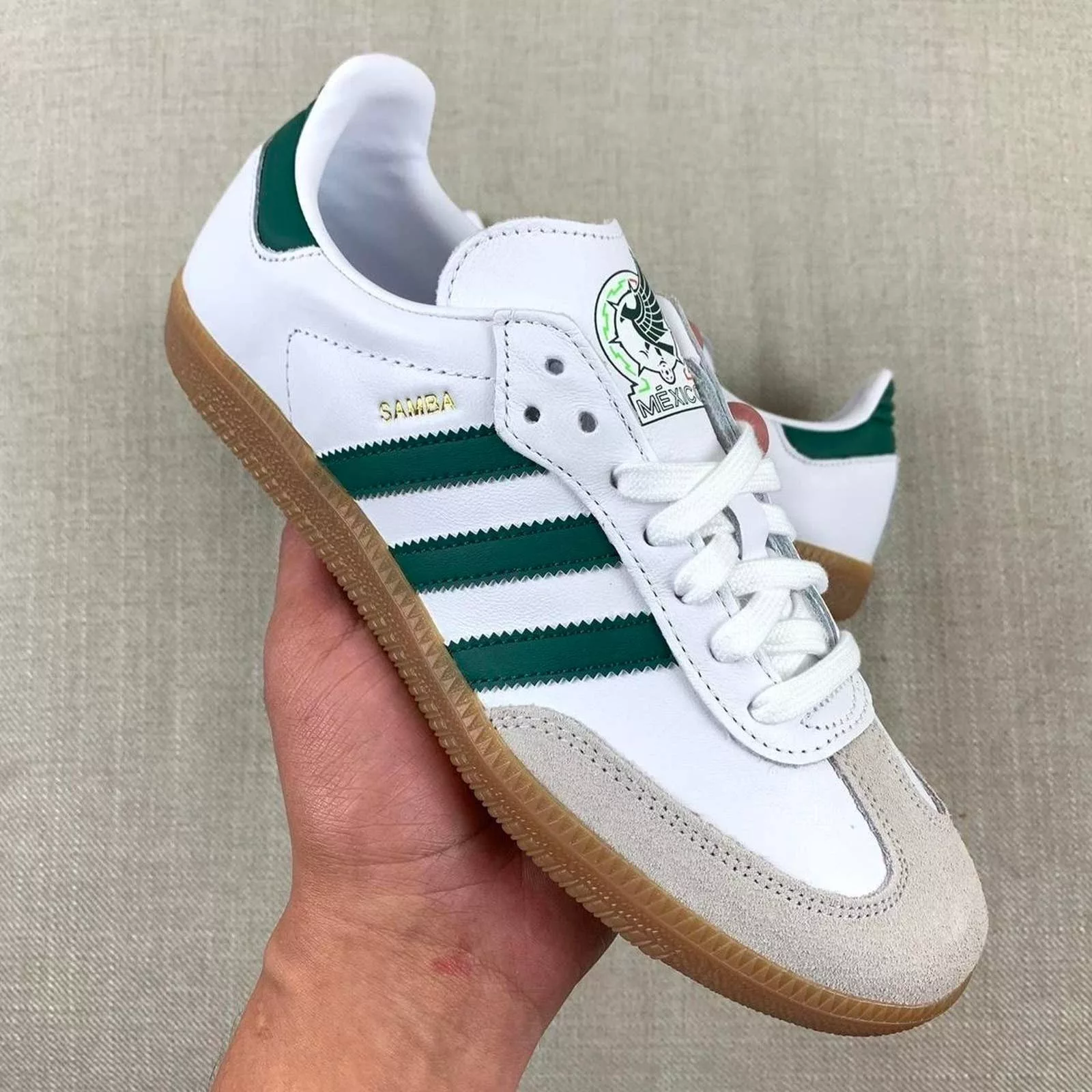 Adidas Low Top Sneakers Adidas Samba "Mexico" White