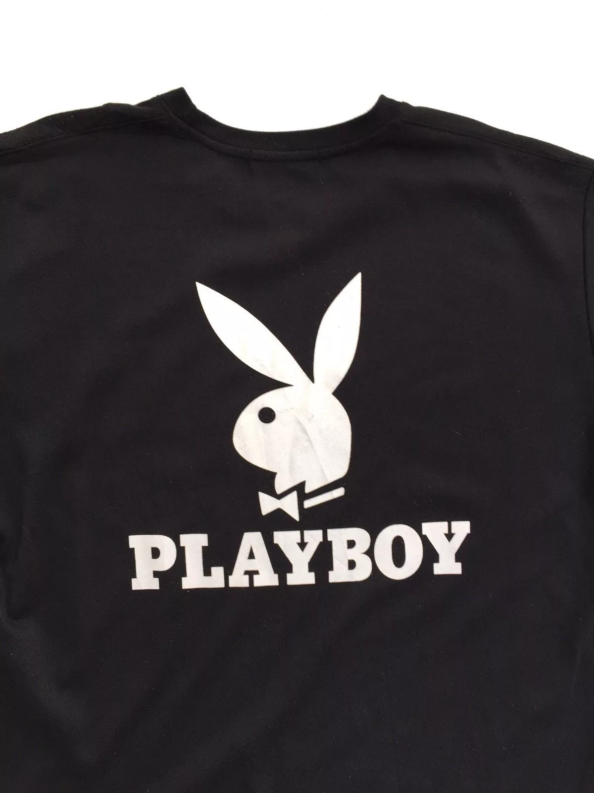 Playboy Short Sleeve T Shirts Playboy Big Logo Shirts Black