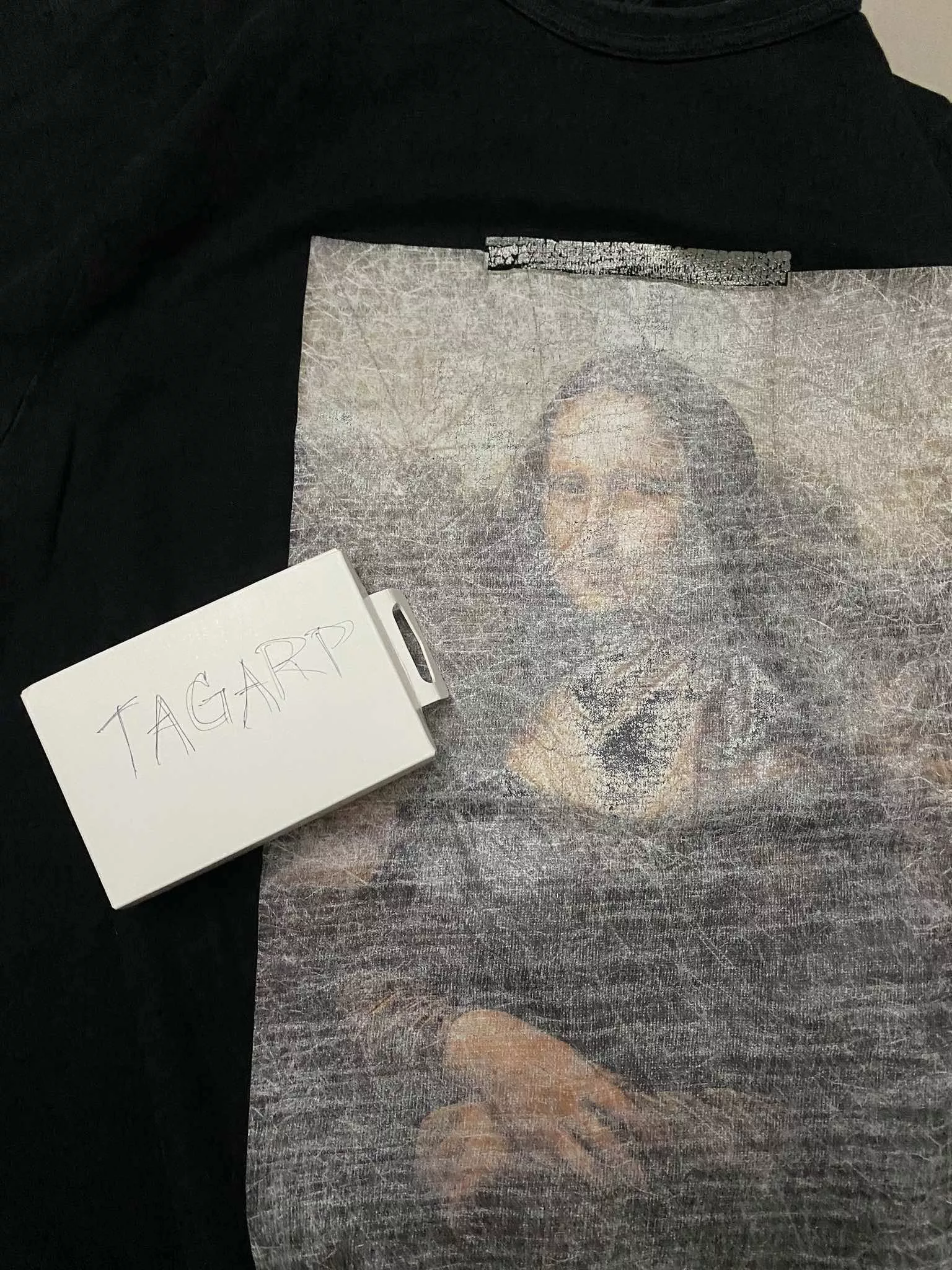 Off-White Short Sleeve T Shirts SS18 Off-White Mona Lisa Tee Black