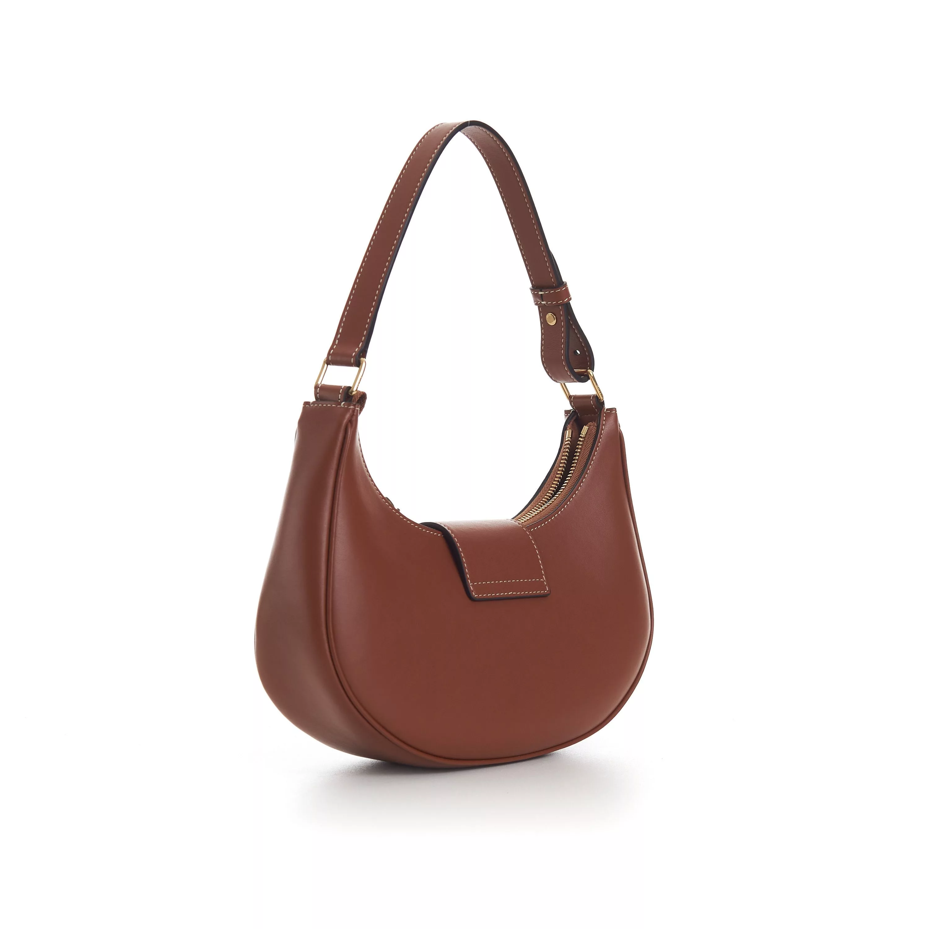 Celine Shoulder Bags Celine Medium AVA Triomphe Bag - Tan Brown Smooth Calfskin Luxury