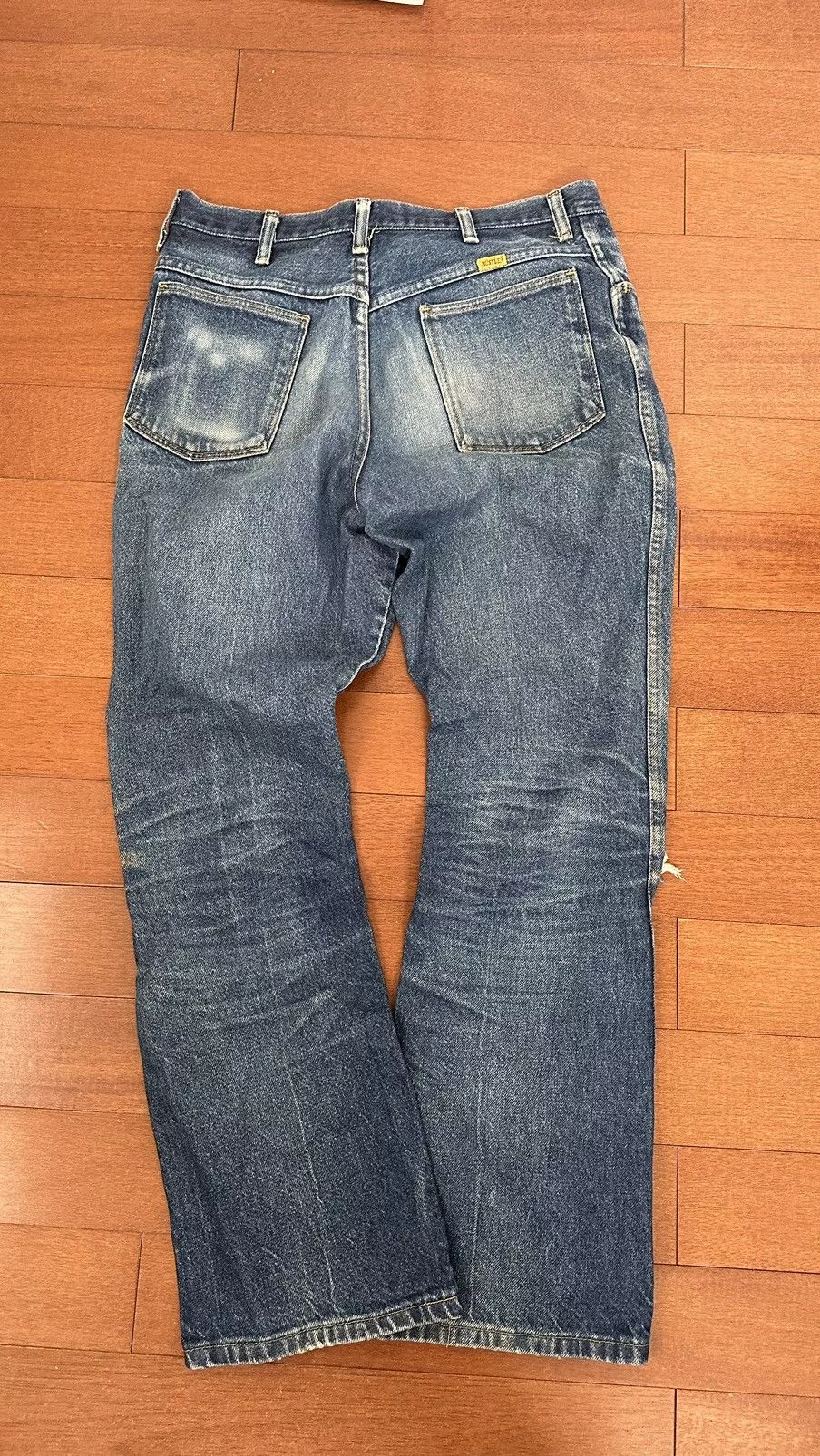 Rustler Denim Rustler × Vintage Rustler Distressed Faded Flare jeans Blue