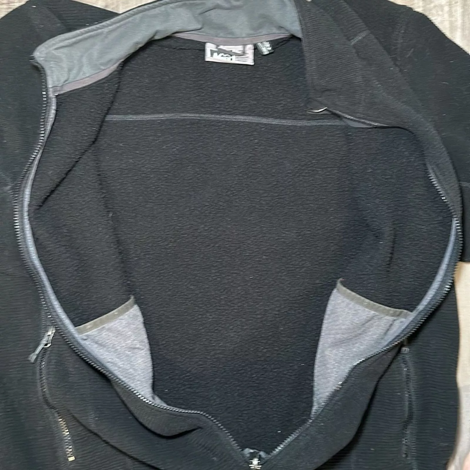 Rei Light Jackets REI Full Zip Fleece Jacket - XL Black