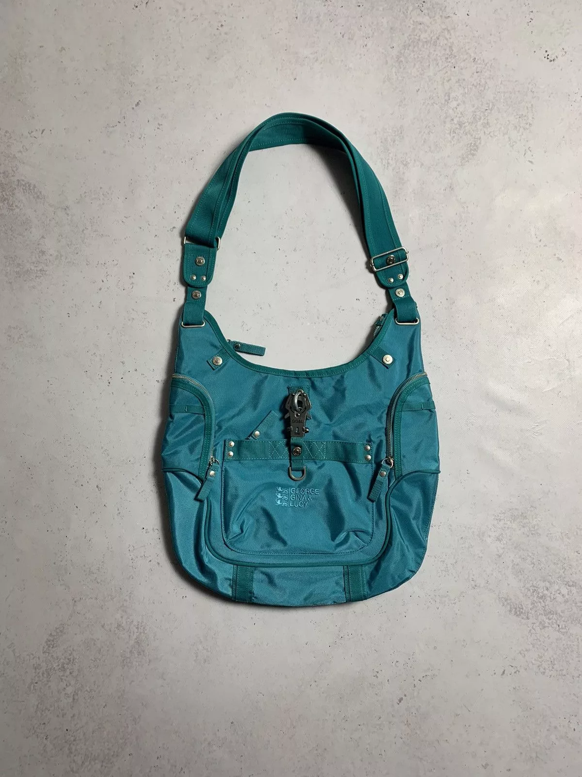 Japanese Brand Shoulder Bags Japanese Brand × Vintage Vintage George Gina & Lucy Shoulder Bag Alyx Style Y2K/YKK Blue Streetwear