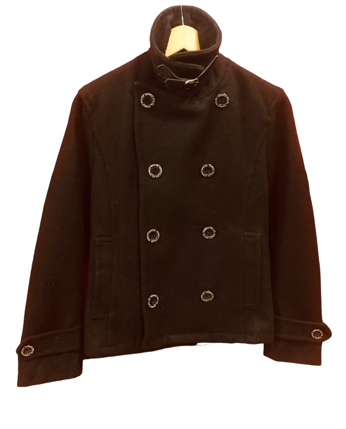 Pherrow's Heavy Coats Pherrow's Pherrow’s Lot:POSJ1 Pherrow’s Winter Staple Short P-coat Black