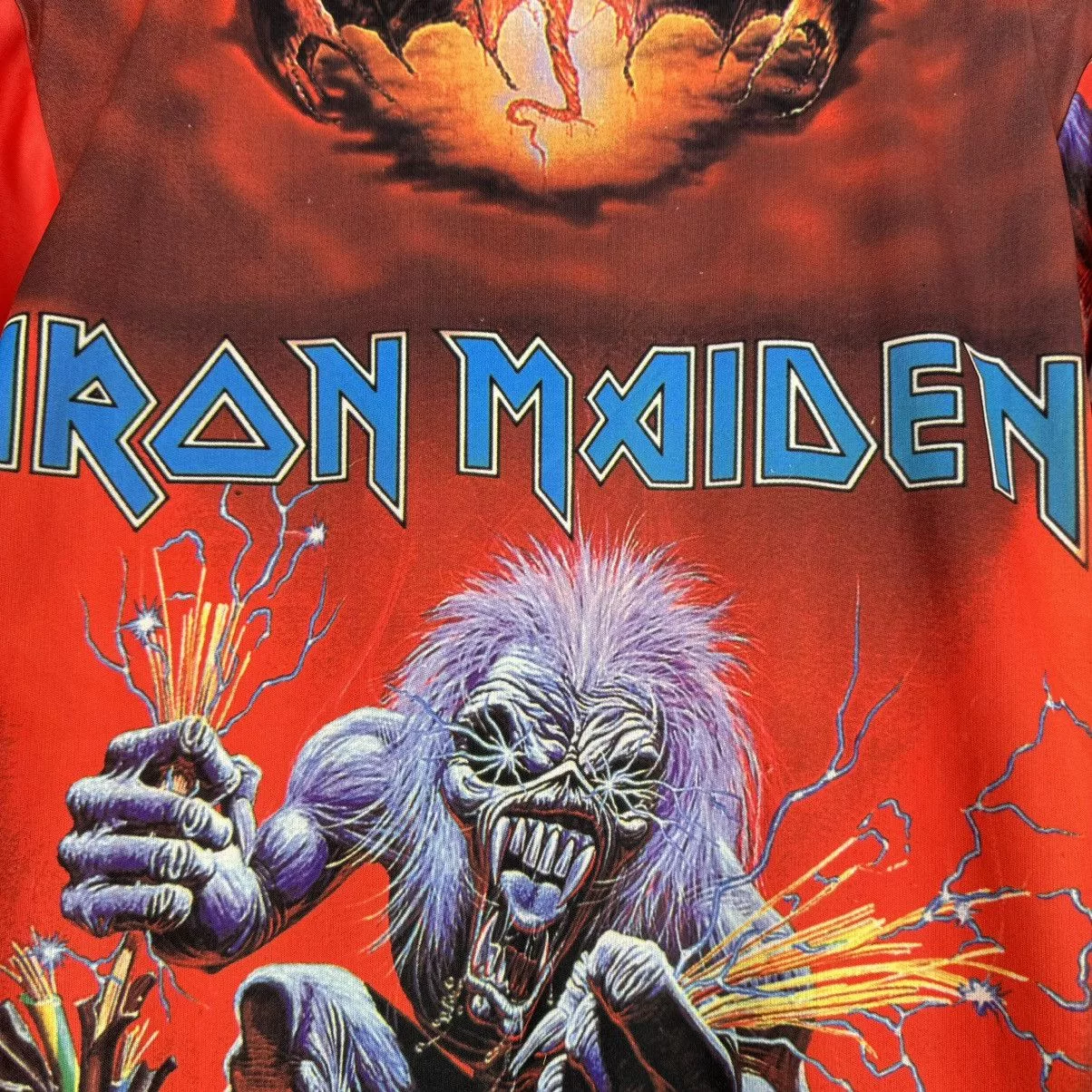 Band Tees Short Sleeve T Shirts Band Tees Vintage 90s Iron Maiden A Real Dead One Japan All Over Shirt Multi