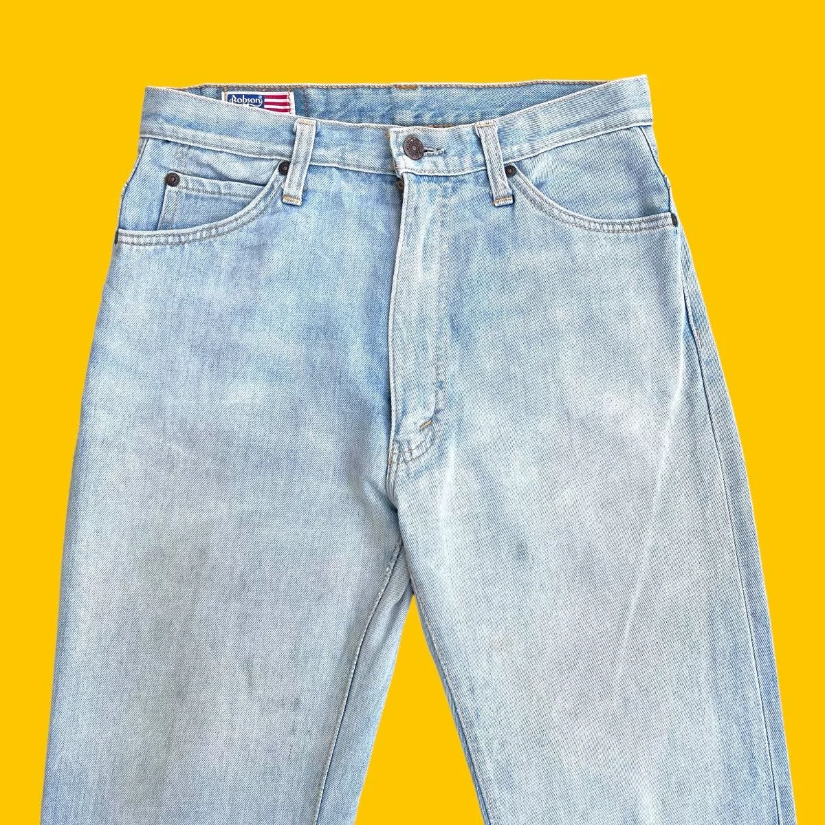 Jean Denim Jean 🔥 Bobson Light Blue Distressed Rusty Denim W29 🔥