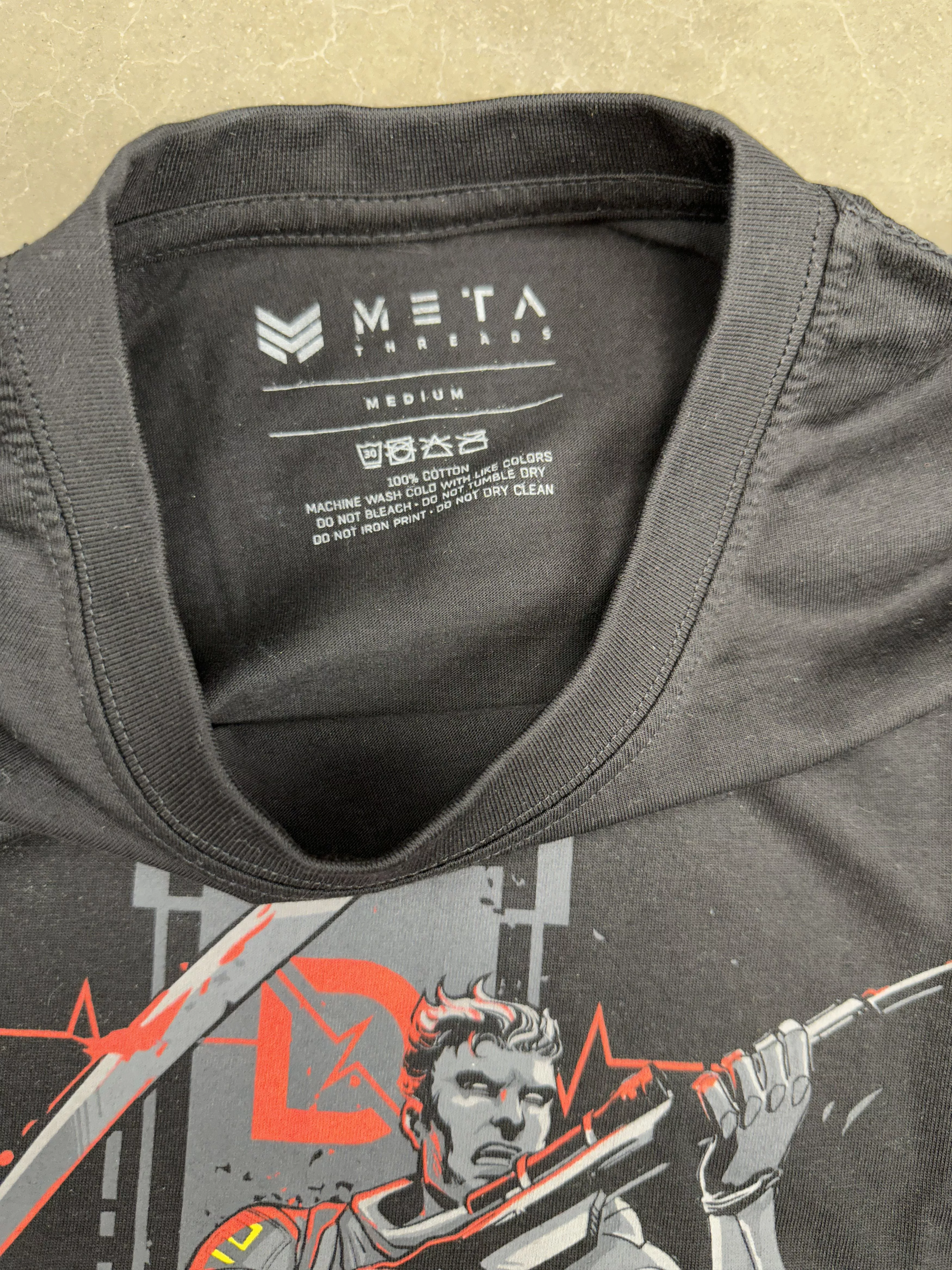 Other Short Sleeve T Shirts Other META ALL THE WORK GAMING TEE - M Black