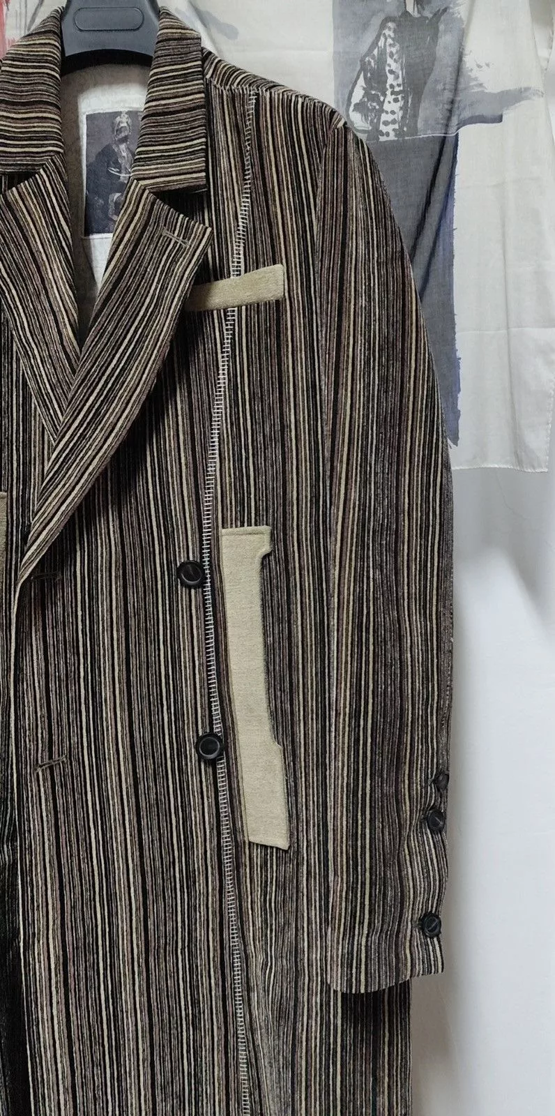 Professor.E Heavy Coats Professor.E AW21 Forgotten Material One off overlock coat Brown