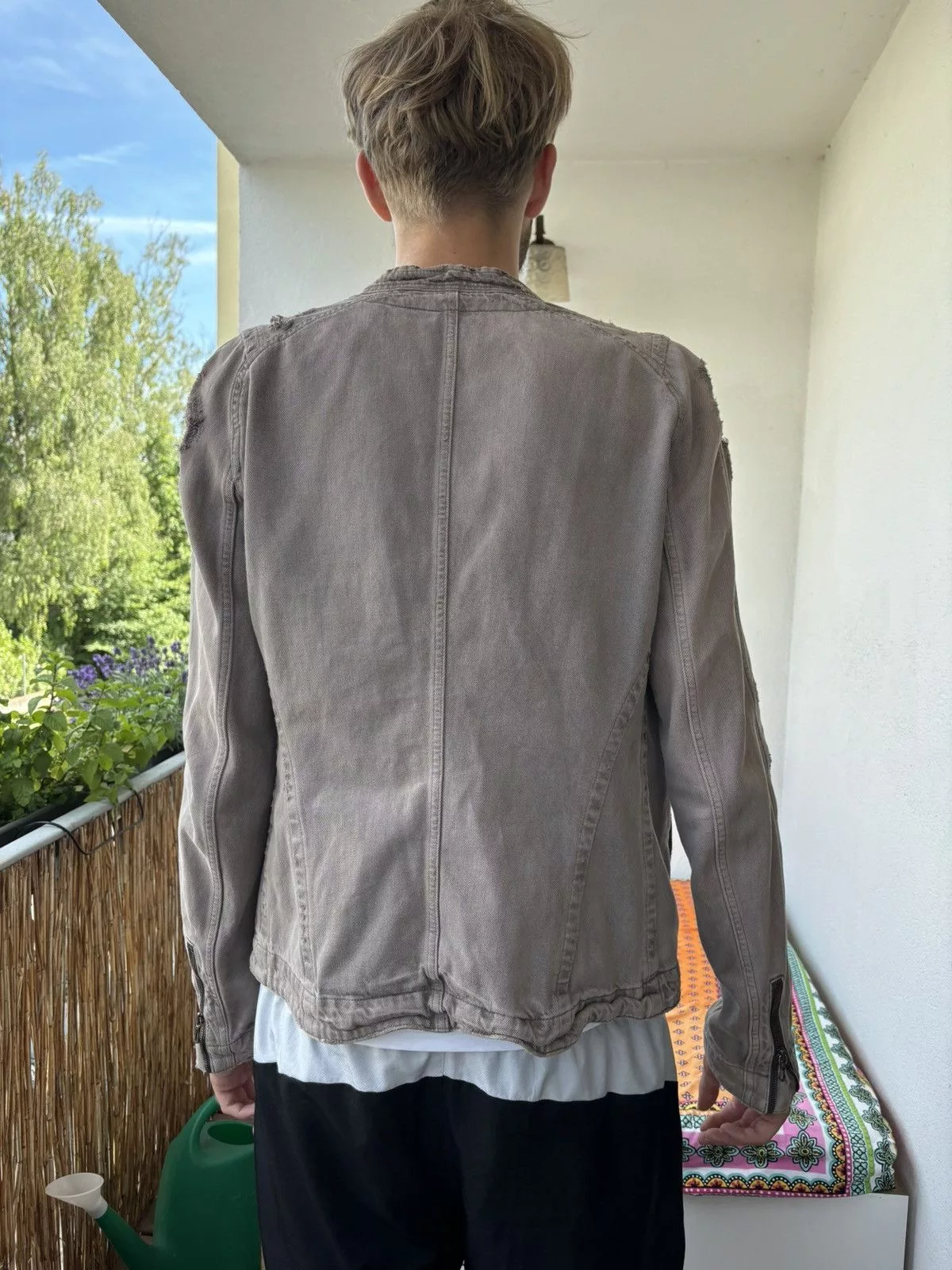 Julius Denim Jackets Julius Juluis 7 Denim Jacket Beige