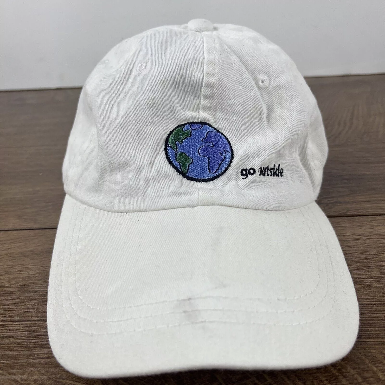 Other Hats Other Go Outside Hat World Globe Hat White Hat Adjustable Adult Si