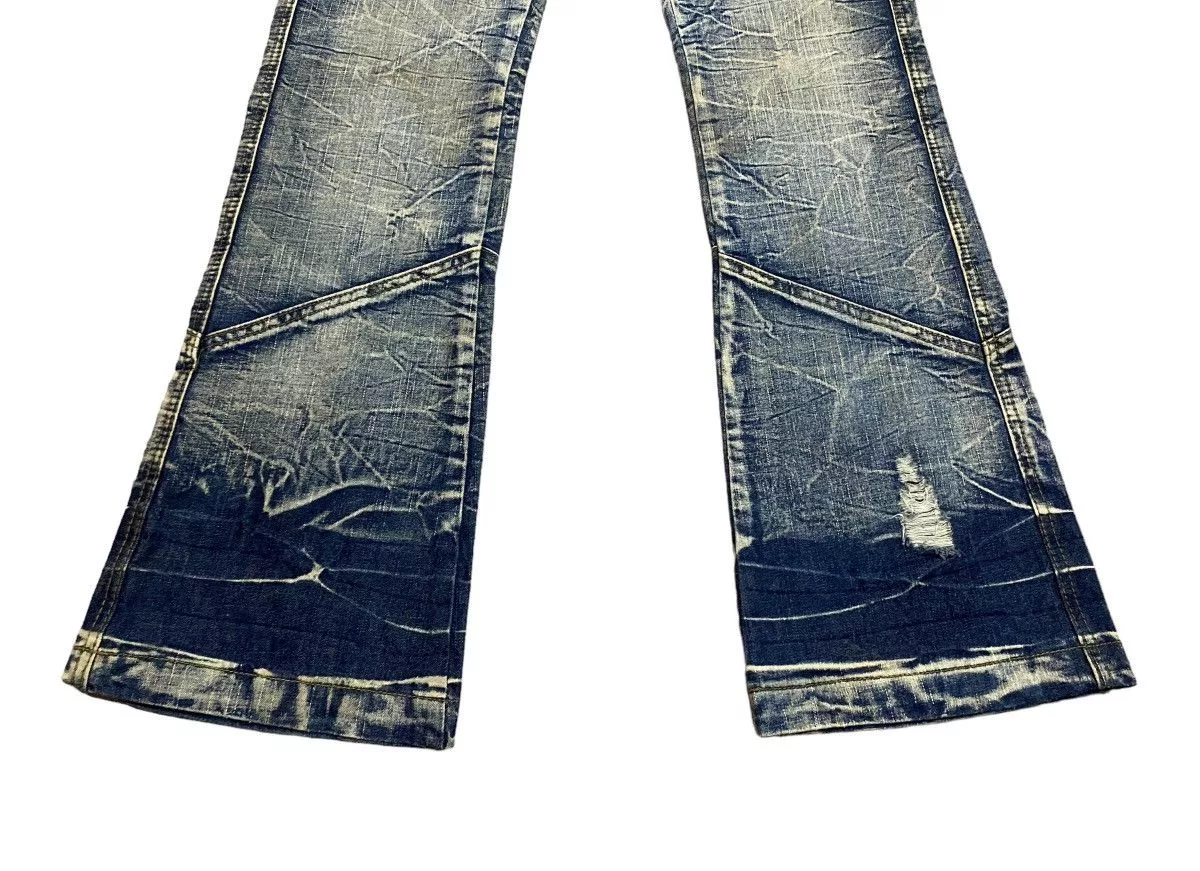 If Six Was Nine Denim If Six Was Nine Rare Design Vintage Brand Black Crown Flared Jeans 1990s Blue Avant-Garde