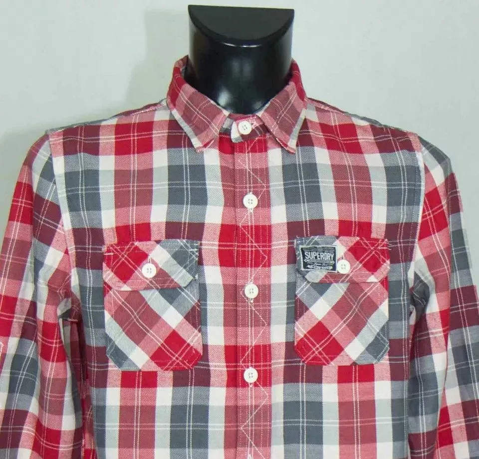 Superdry Shirts Button Ups SUPERDRY SHIRT LONG SLEEVE COTTON SIZE M VGC Multi