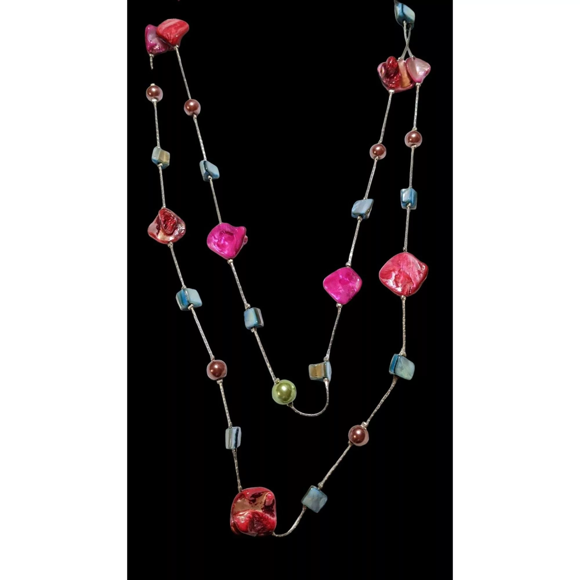 Other Necklaces Other Rainbow Multilayer Shell Pearl Beaded Necklace