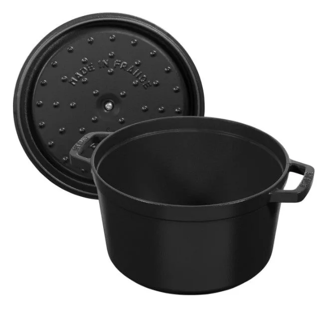 5 QT ROUND TALL COCOTTE MATTE BLACK