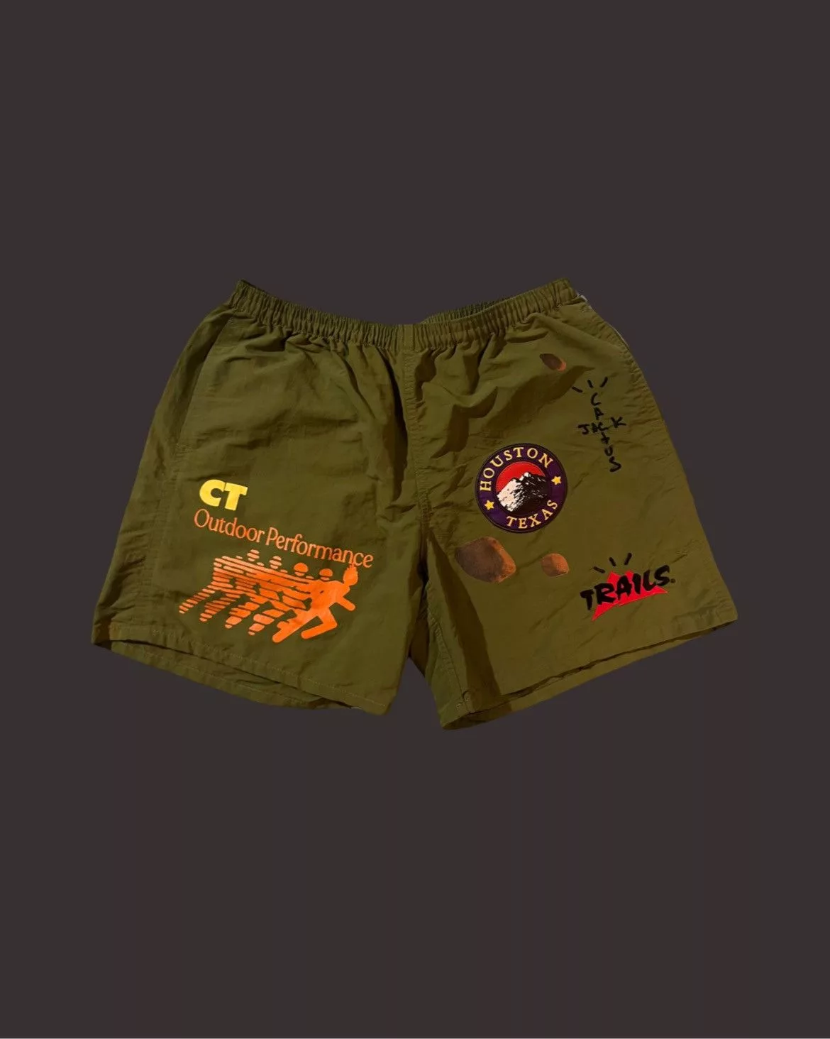 Travis Scott Shorts Travis Scott Running Wild Shorts Green