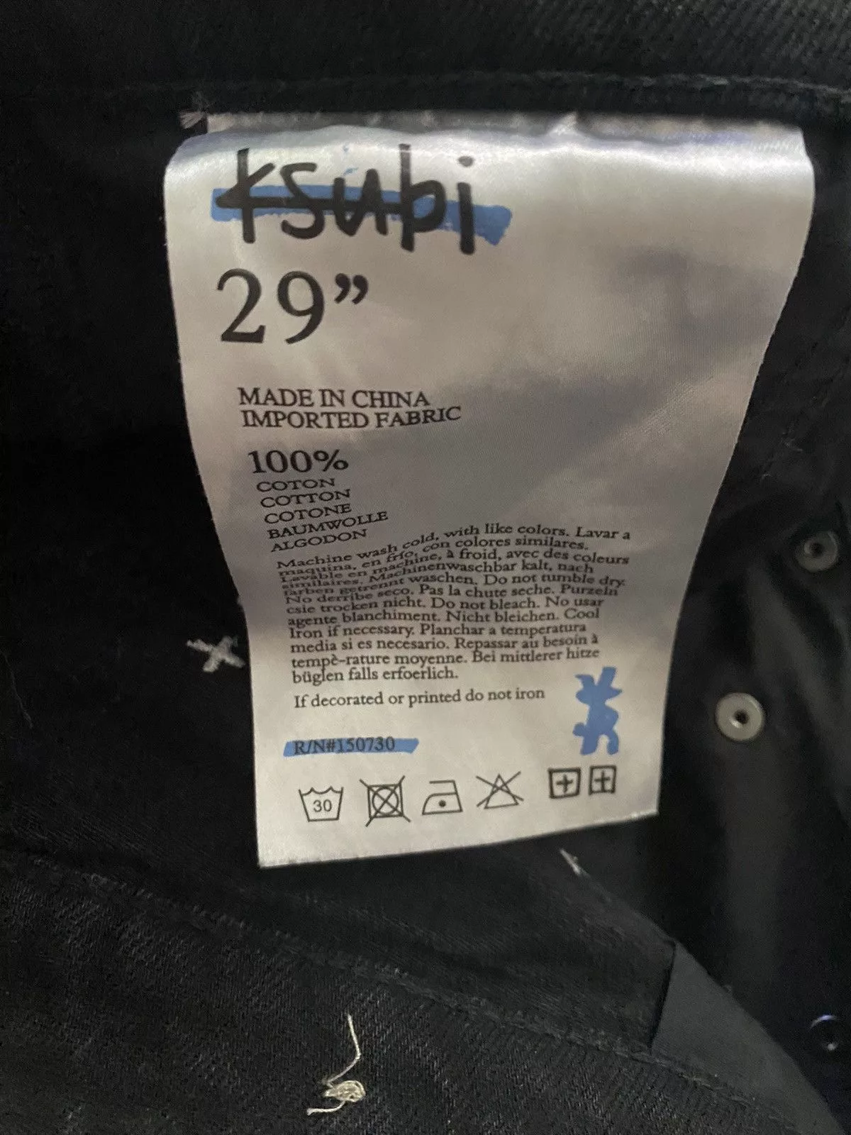 Ksubi Denim Ksubi men’s denim Black