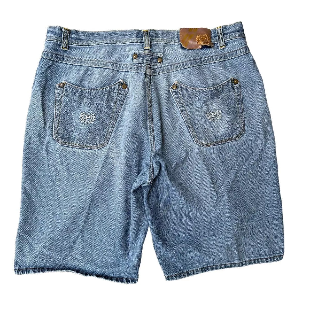 Ecko Unltd. Shorts Ecko Unltd. × Phat Farm × Vintage Phat Farm Y2K Baggy Washed Embroidered Jorts Vintage Shorts Blue