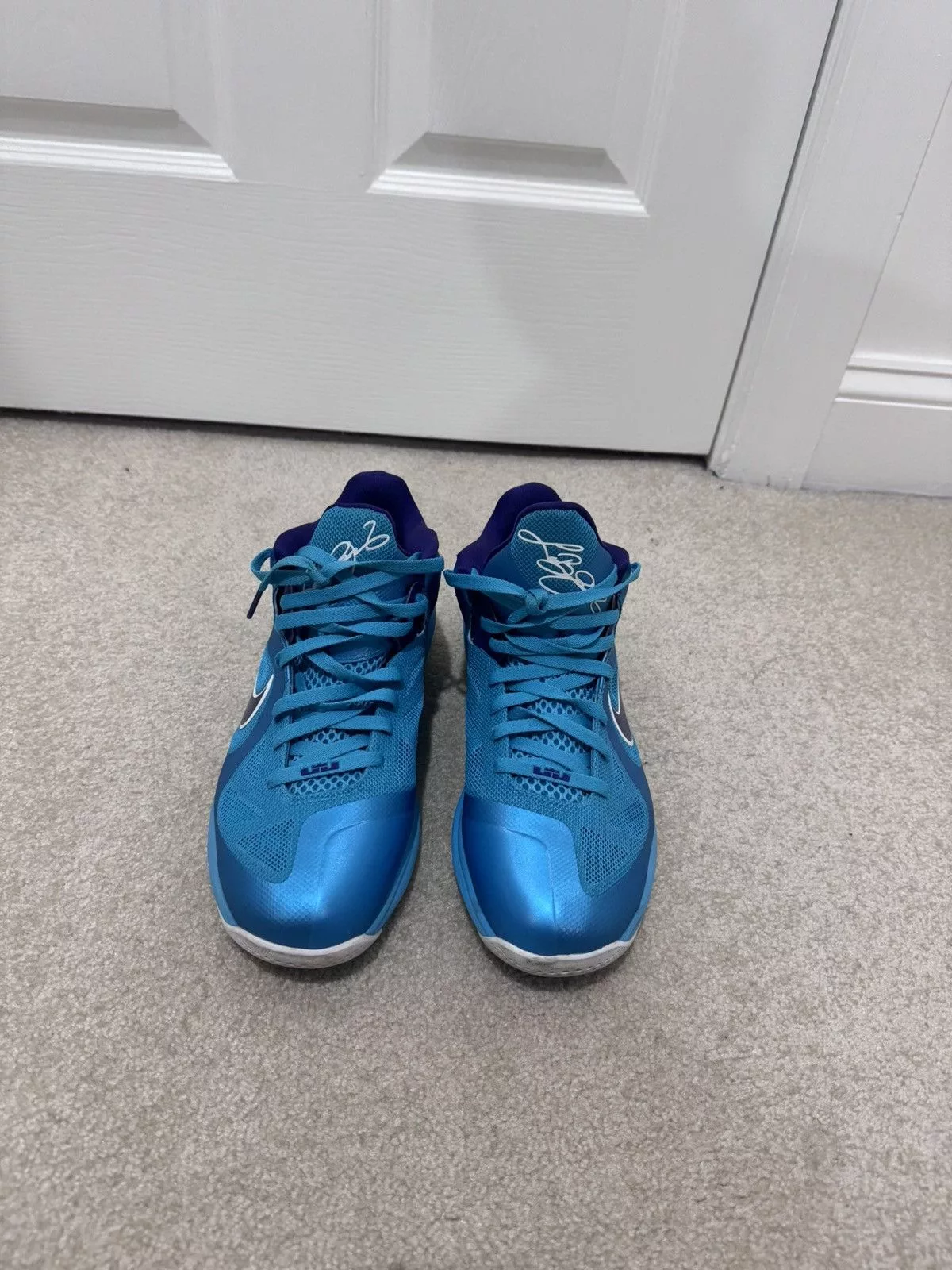 Nike Low Top Sneakers Nike Lebron 9 Low Summit Lake Hornets Blue
