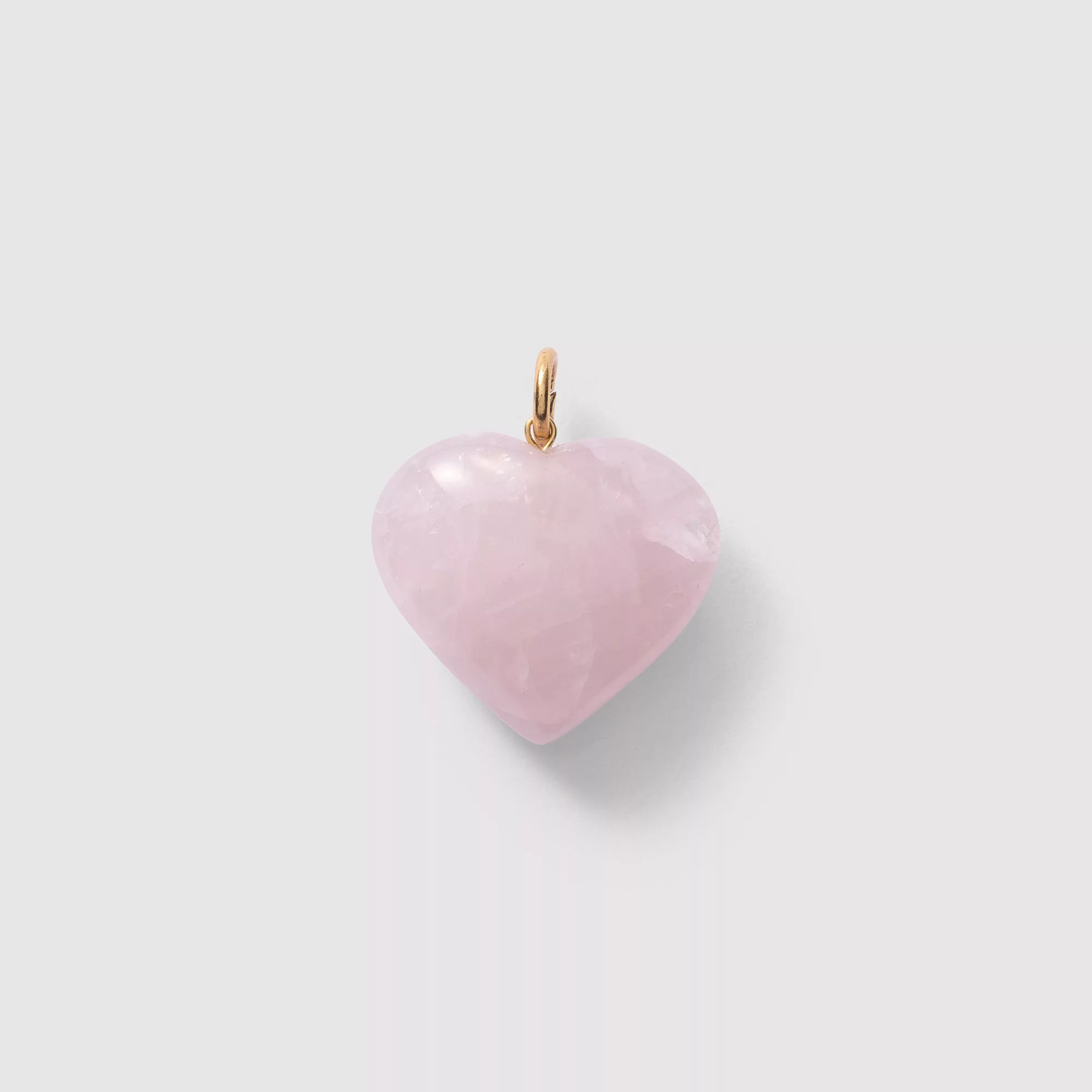 Rose Quartz Heart Charm