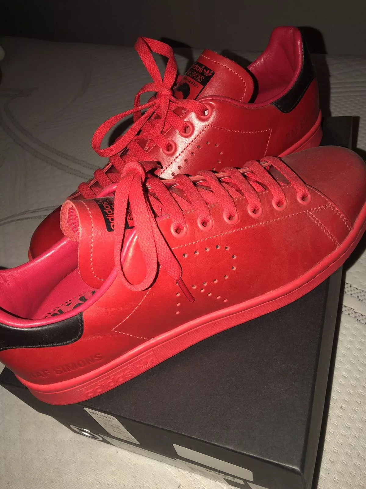 Raf by Raf Simons Low Top Sneakers Raf by Raf Simons Stan Smith Raf Simons Red