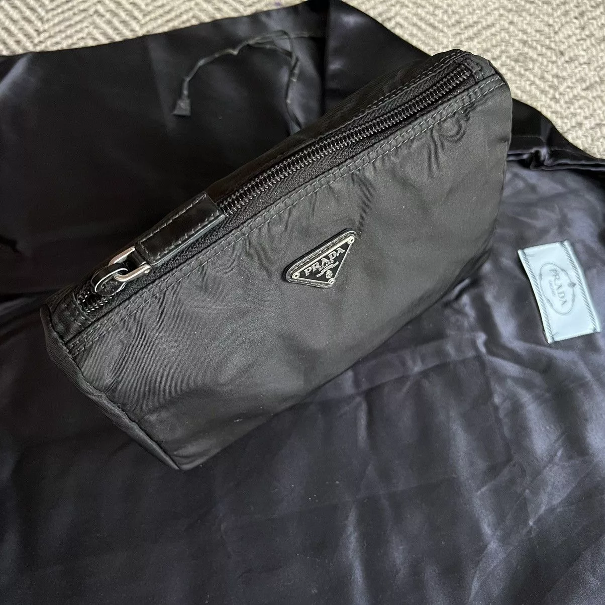 Prada Clutches Prada Black Tessuto Nylon Clutch Luxury