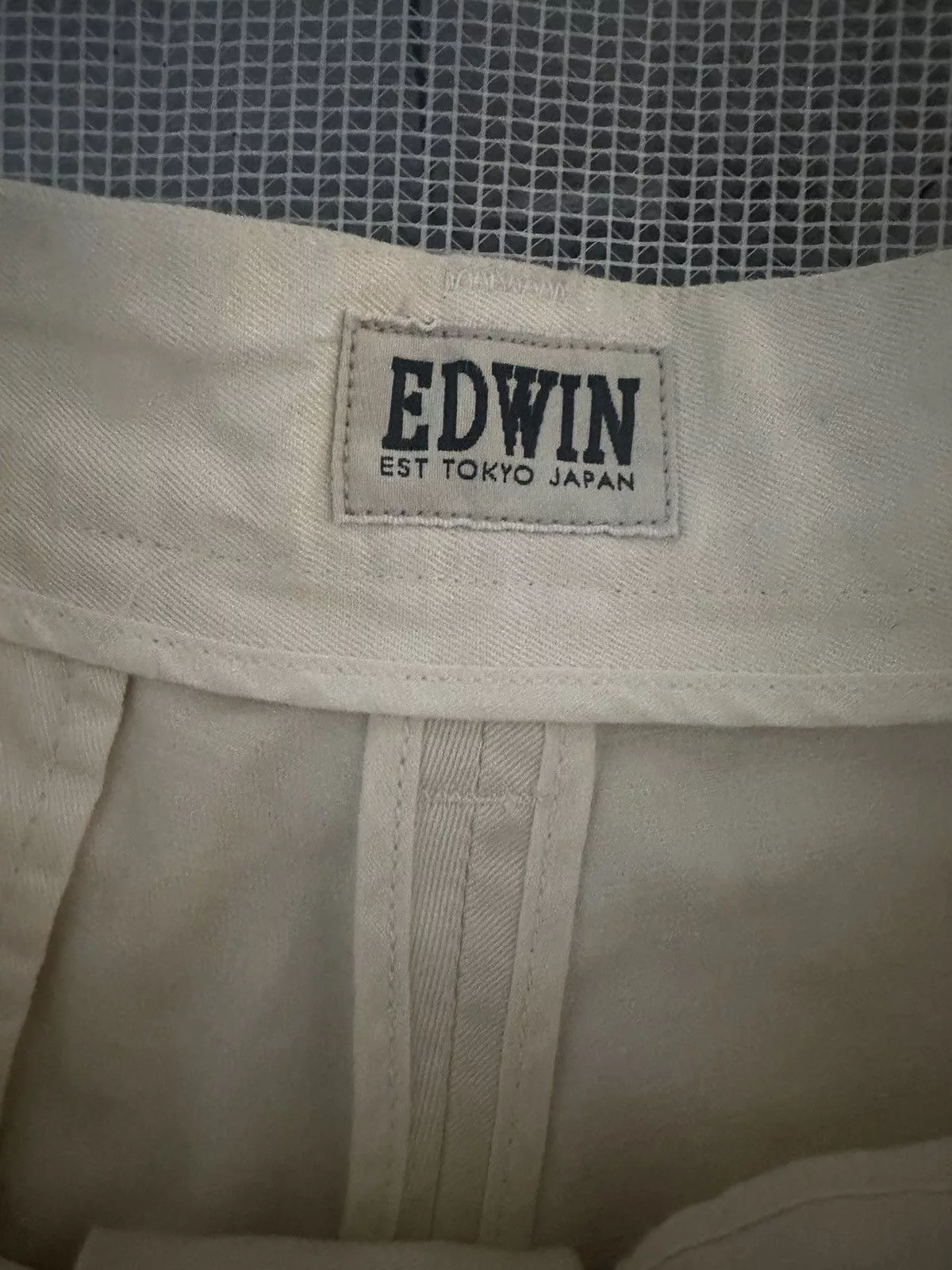 Edwin Cropped Pants Edwin white cotton chino