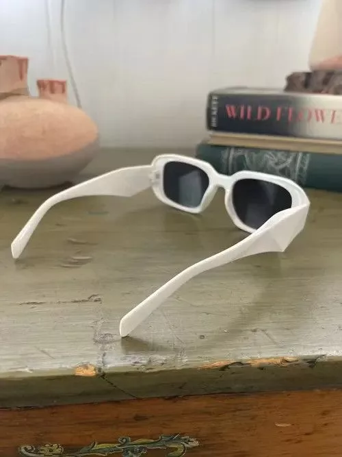 Electric Visual Sunglasses Electric Visual Poly 3D Sunglasses White Vintage