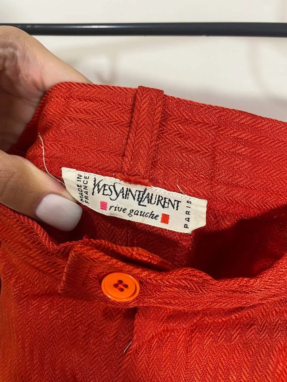 Yves Saint Laurent Vintage pants Red