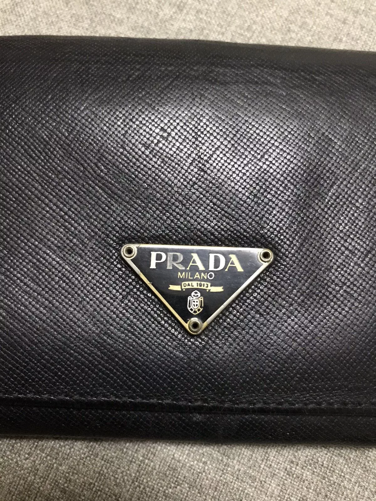 Prada Wallets Prada × Vintage PRADA Wallet Black Leather