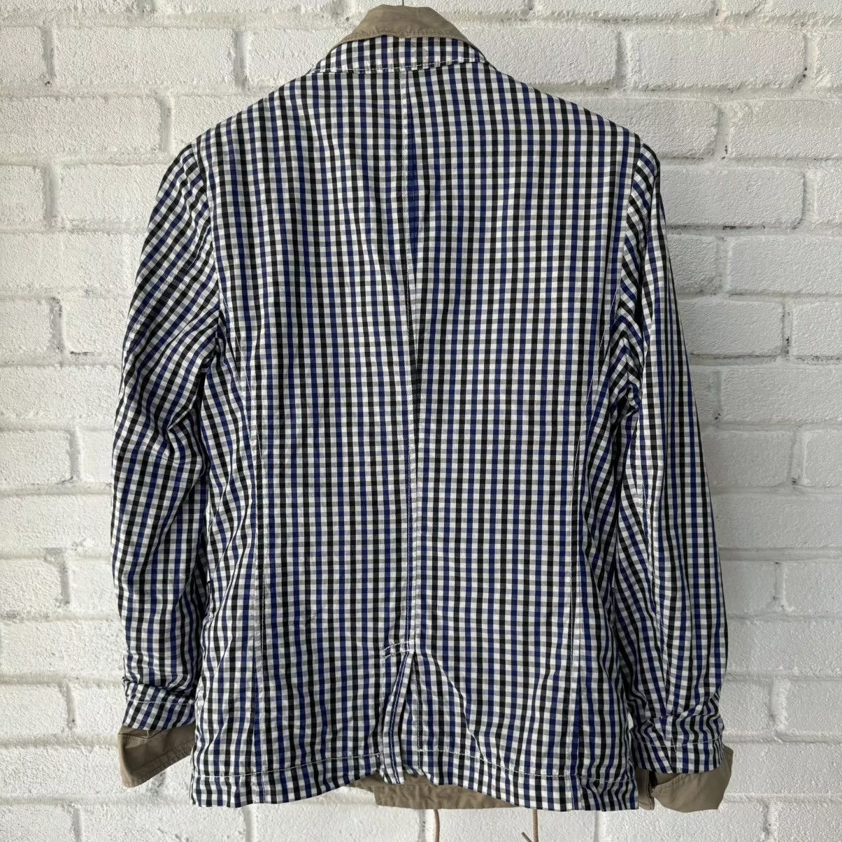 Comme des Garcons Light Jackets Comme des Garcons × Junya Watanabe SS09 Junya Watanabe 2 Ways Reversible Blazer Jacket Blue Vintage