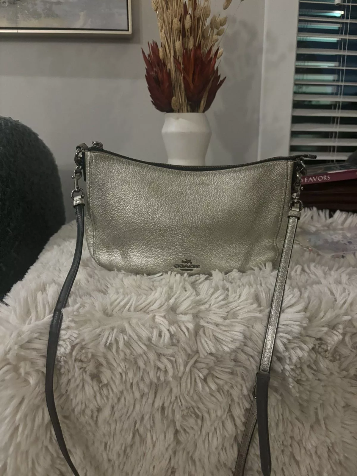 Coach Shoulder Bags Vintage Coach silver bag