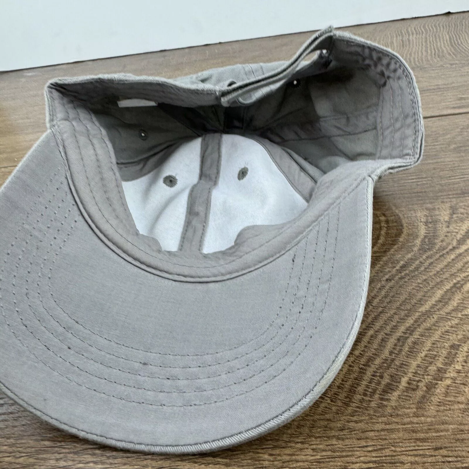Other Hats Other Plain Gray Baseball Hat Cap Gray Hat Adjustable Adult Size H