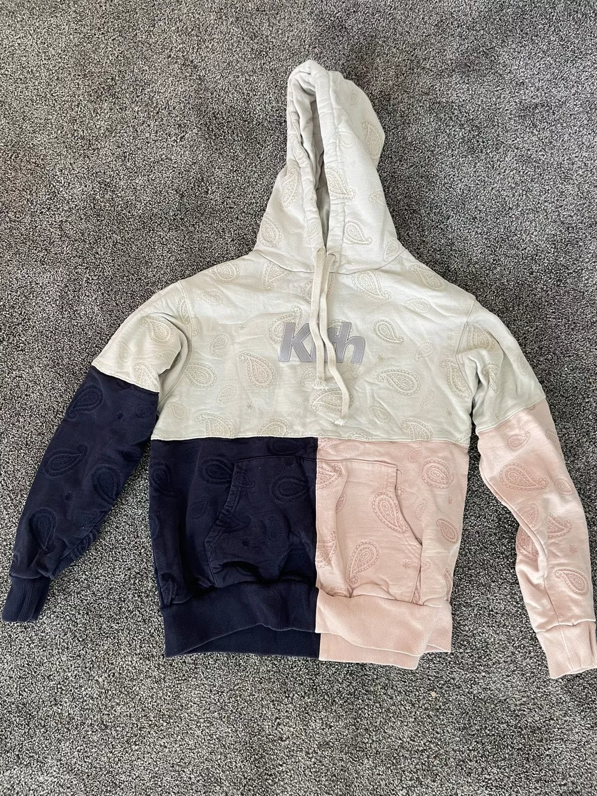 Kith Sweatshirts Hoodies Tri patchwork, paisley kith hoodie Multi