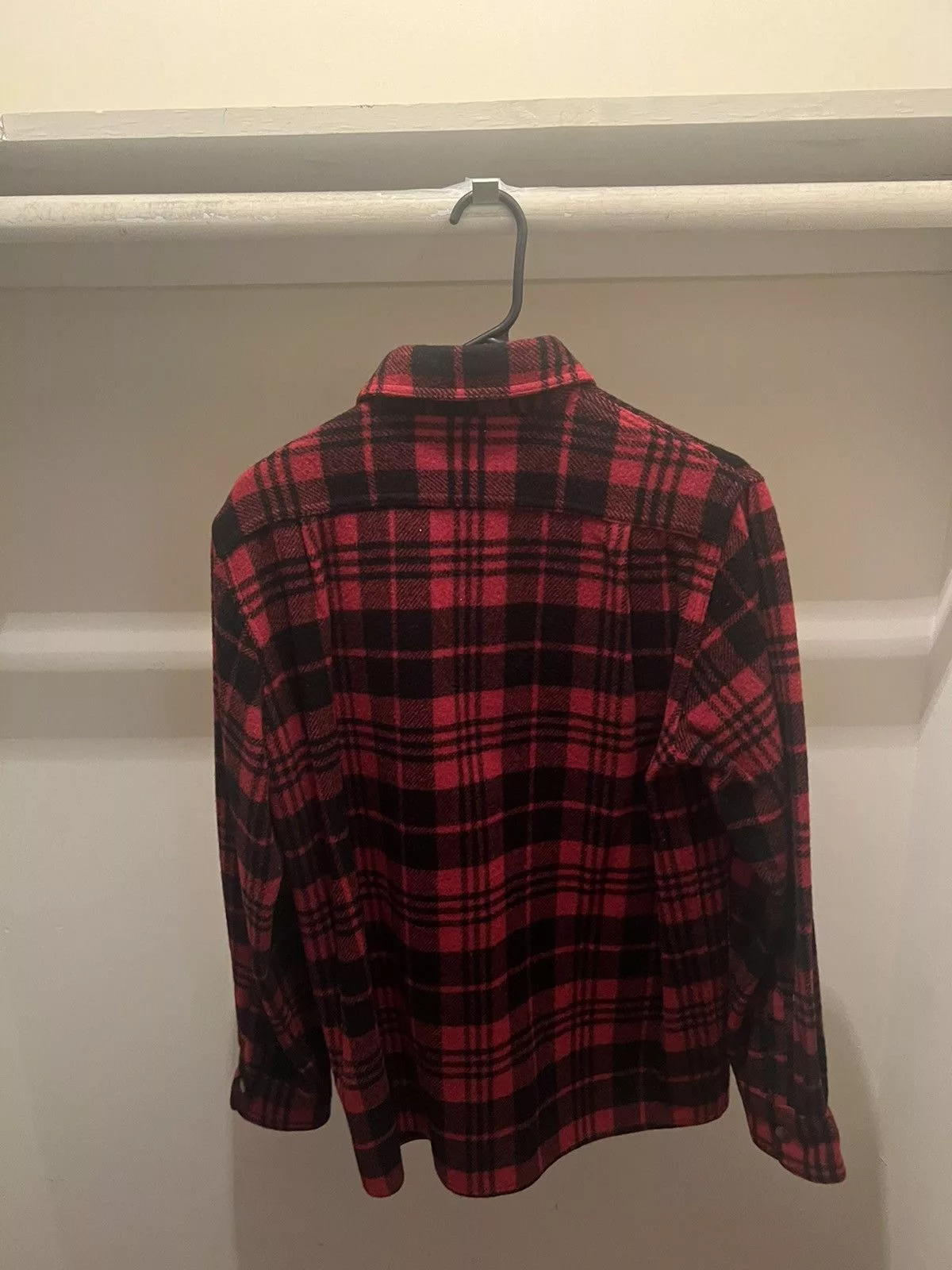 Bape Light Jackets Vintage Bape Lumberjack Flannel Red
