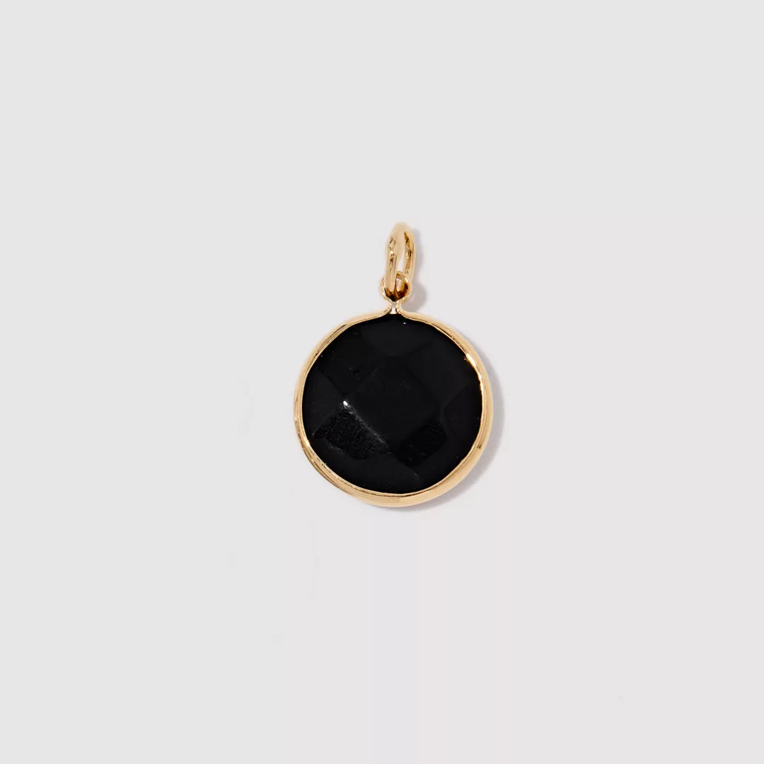 Round Onyx Charm