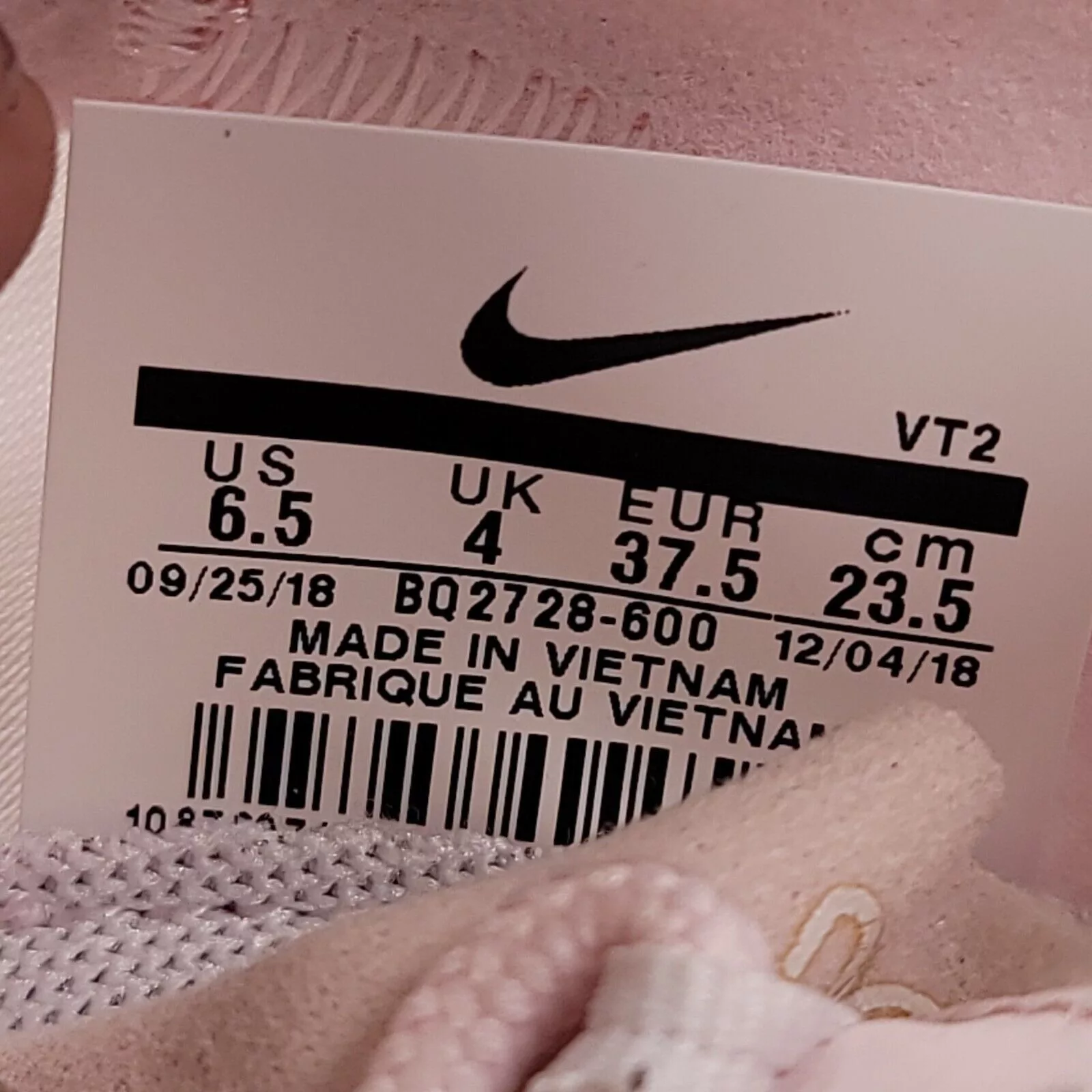 Nike Low Top Sneakers Nike React Element 55 Shoe Womens Size 6.5 BQ2728-600 Pink