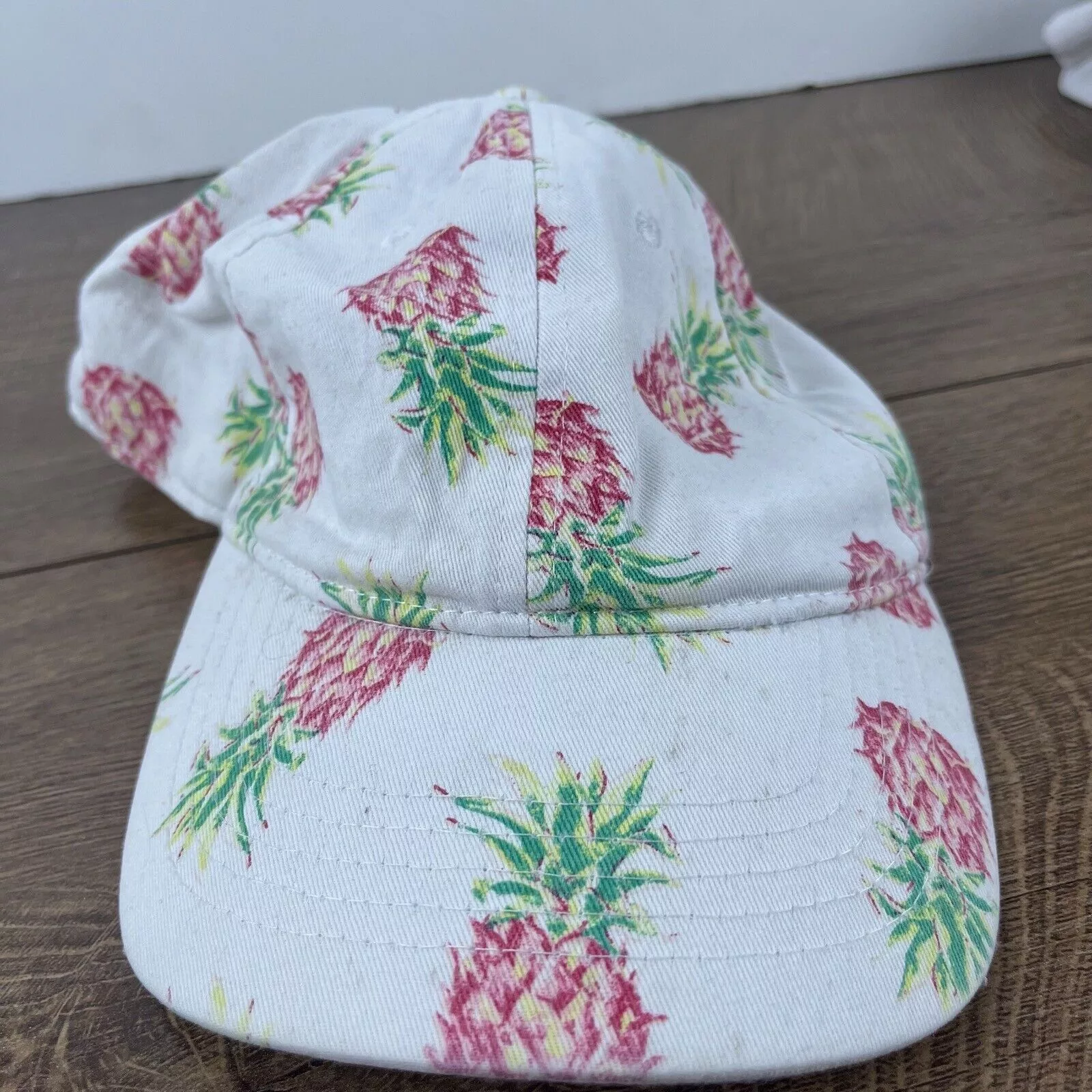 Other Hats Other Pineapple Adjustable Hat White Pineapple Adjustable Hat Adul